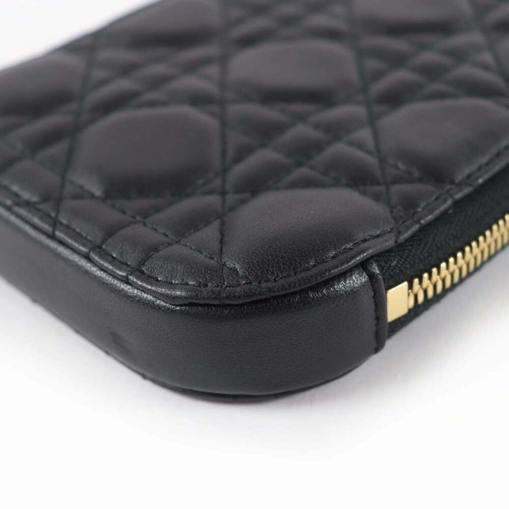 CHRISTIAN DIOR Black Lambskin Leather Shoulder Bag - Picture 6 of 11